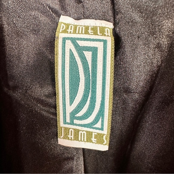 Women’s Black White Houndstooth Jacket pea coat Red fleece lining size small - Picture 8 of 15